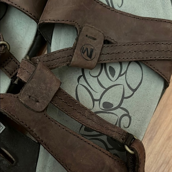 Merrell Dark Brown Strappy Sandals Bracken - Picture 3 of 7